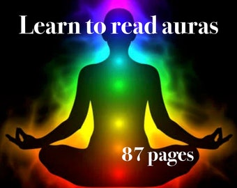 AURA READING - Learn to easily see and understand auras - energy field, reiki, occult, chakra, psychic, healing, Vintage eBook PDF download