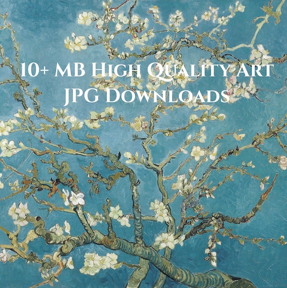 Van Gogh Digital Art Download High Resolution 10mb Jpg Etsy