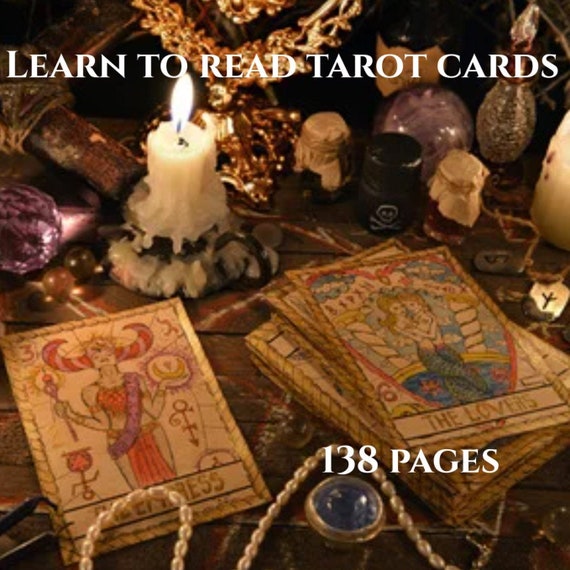 LEARN TAROT: The Pictorial Key to the Tarot, A.E. Waite, easily read tarot cards, PDF 138 page illustrated eBook, witchcraft, divination