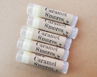 Caramel and S'mores Lip Balm, Treat Yourself, Gifts for Me, Self Care Gift