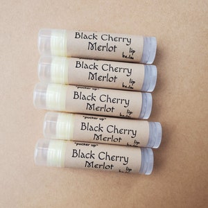 Black Cherry Merlot Lip Balm, Thoughtful Gift, Wine Gifts, Alcohol Lip Balm
