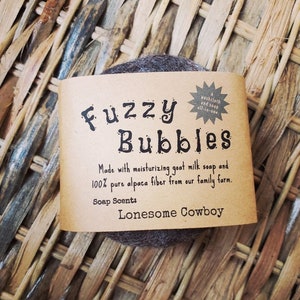 Man Soap Bar, Goat Milk Soap, Soap for Men, Alpaca Felted Soap Bar, Gifts for Basket