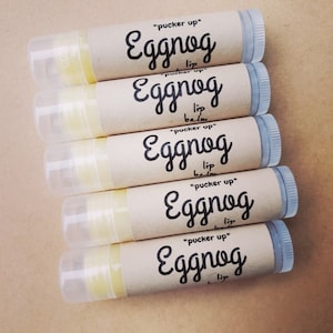 Eggnog Lip Balm, Christmas Stocking Stuffers, Gifts for Christmas