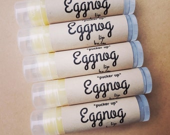 Eggnog Lip Balm, Christmas Stocking Stuffers, Gifts for Christmas