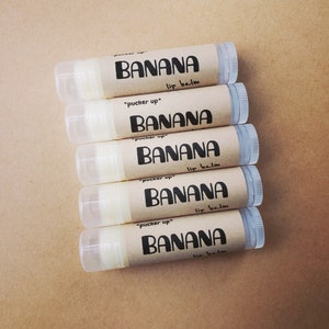 Banana Love, Flavored Lip Balm, Lip Care, Silly Gift