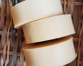 Lychee Tea Goat Milk Soap, Traditional Cold Process, Round Bar of Soap