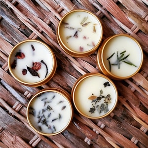 Essential Oil Lip Balm, Cottagecore, Natural Lip Care, Self Gift, Lip Balm in a Tin