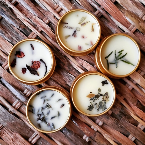 Essential Oil Lip Balm, Cottagecore, Natural Lip Care, Self Gift, Lip Balm in a Tin