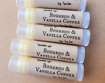 Coffee Lover Gift, Bourbon Vanilla Coffee Lip Balm, Little Gifts for Friends
