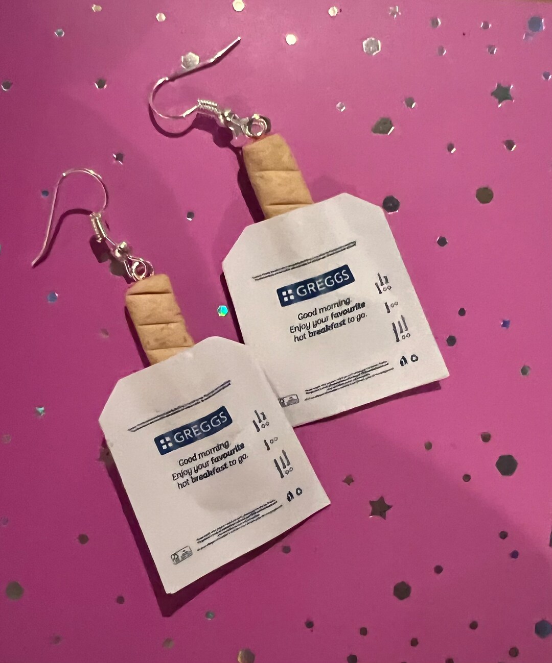 Sausage Roll Earrings Etsy UK