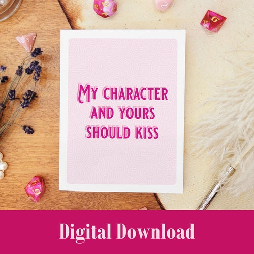 Printable Dungeons and Dragons Pick up Line Valentines Day - Etsy