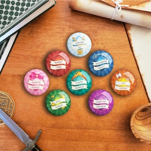 Insignias de Dishonor de D&D / Botones inspirados en Dungeons and Dragons