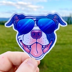 Pitbull sticker for waterbottles, Pitbull mom gift, Pitbull gift, Pittie mom, Pitties sticker, Waterproof vinyl stickers for waterbottle