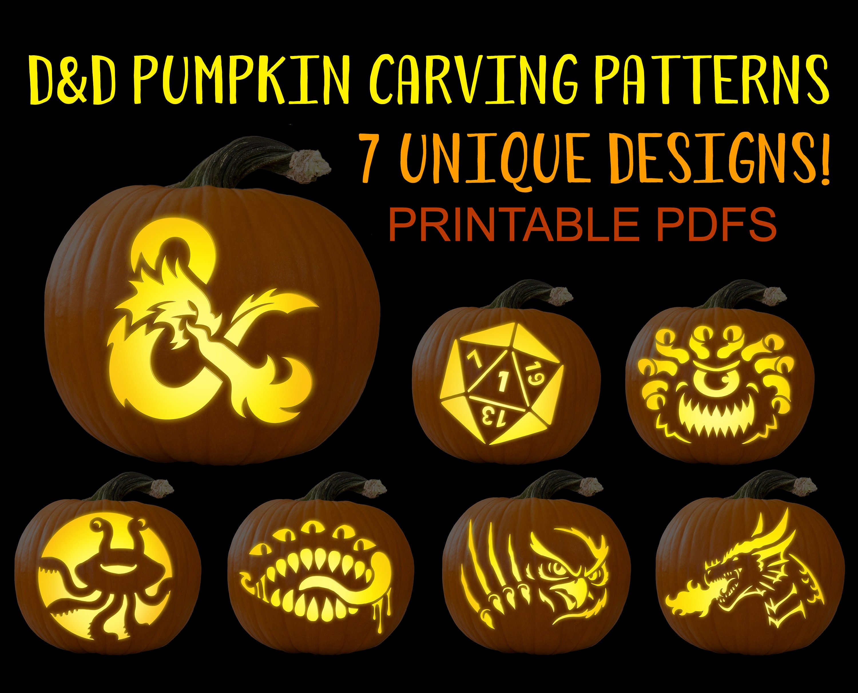 49 Free Printable Pumpkin Stencils and Jack-O'-Lantern Patterns for Carving