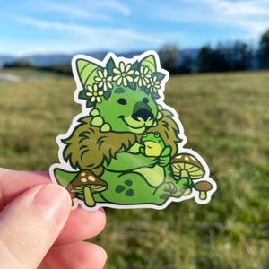 Kobold druid sticker for laptop, DnD decal for cars, Dnd sticker Waterproof vinyl stickers for waterbottle, Dungeons and dragons gifts