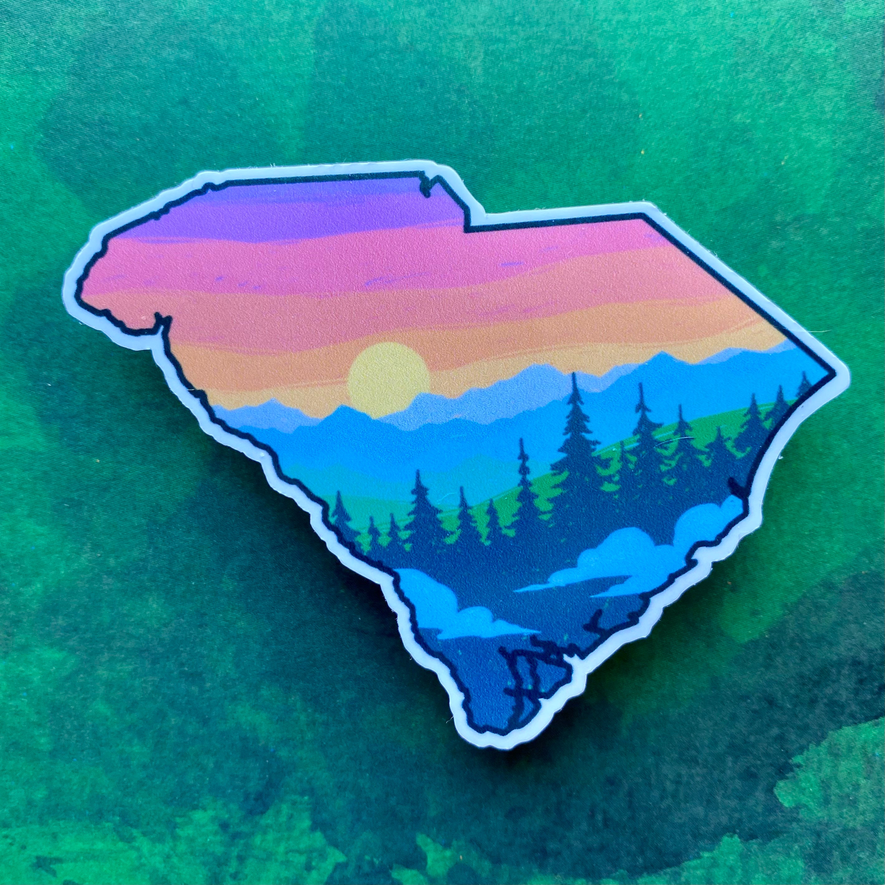 Sc Native Sticker South Carolina Sticker for Laptop, SC Decal Car, Smoky Mountains ...
