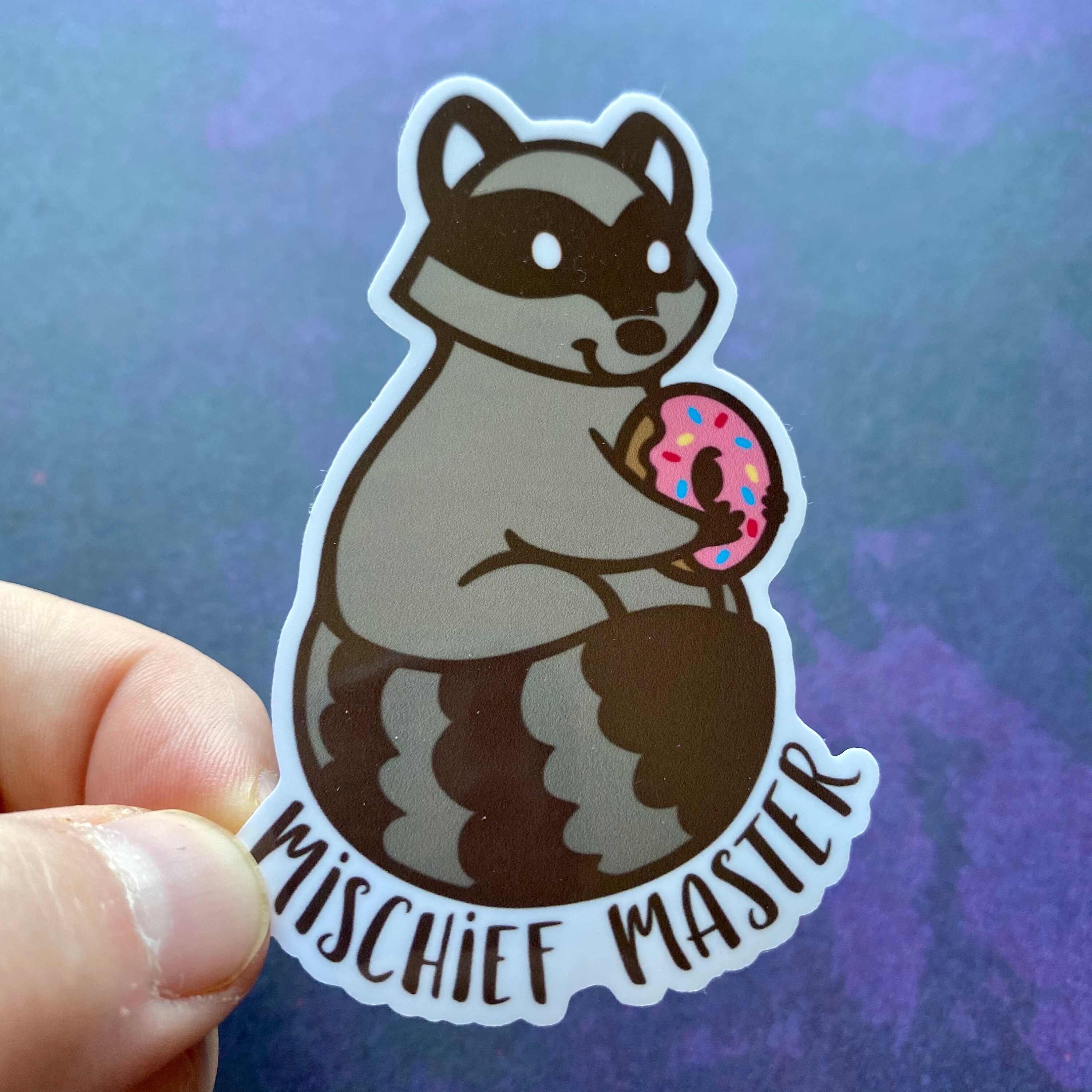 Raccoon Sticker Cute Raccoon Sticker for Laptop Trash Panda - Etsy