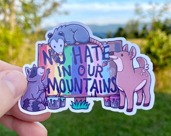 Gay Pride Sticker, Southern gay sticker, No hate sticker, Yall means all, Gift for gay couple, Pride Month stickers, Pride month gifts