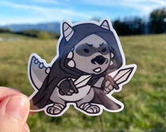 Kobold Rogue Sticker für Laptop, Niedliche DnD Sticker, Dnd Sticker Set Wasserfest Vinyl Sticker für Wasserflaschen, Dungeons und Drachen Geschenke