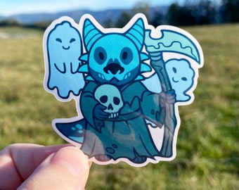 Kobold Necromancer Sticker für Laptop, Kobold Art, Dnd Sticker Wasserfest Vinyl Sticker für Wasserflaschen, Dungeons und Drachen Geschenke für DM