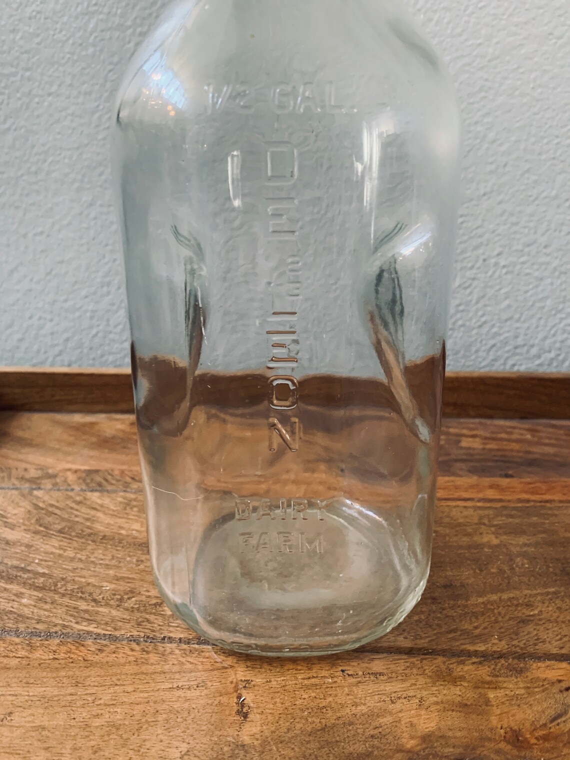 Old Vintage 1/2 gallon Milk Jug Etsy