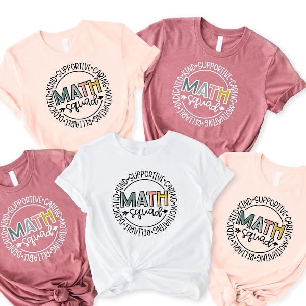 Math Squad Shirt, Math Teacher Shirt, Math Teacher Gift, Math Team Shirt, Math Tee, Mathematics Lover Shirt, Happy Pi Day, Gift for Teacher