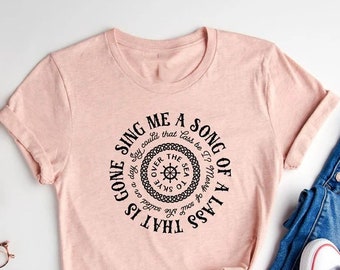 Sing Me a Song, Jamie Fraser Outlander Novel Shirt, Outlander The Skye Boat Song, Sing me a song of a lass that is gone, Outlander Tv Series