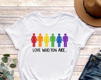 Love Who You Are Shirt, LGBT Shirt, LGBT Pride Shirt, Pride Shirt, Love is Love Shirt, LGBT Clothing Pride Shirt, Pride Rainbow Shirt