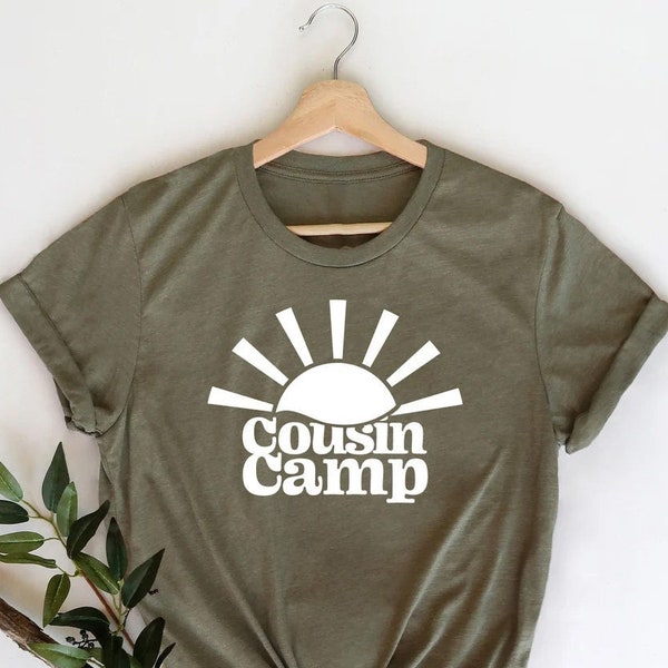 Cousin Camp T-Shirt, Vacation Shirt, Adventure Shirt, Travel Shirt, Camping Tshirt, Matching Family Cousin Shirts, Squad Camo Shirts, Camper