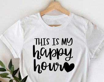 This Is My Happy Hour Shirt, Workout Shirt, Sport Shirt, Cute Gym Shirt, Gym Gift, Positive Sport Shirt, Motivational Shirt