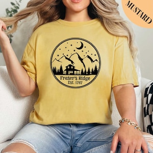 Fraser&#39;s Ridge Shirt, Claire Shirt, Outlander Book Series Shirt, Jamie Fraser Shirt, Comfort Colors Shirt, Sassenach Gift Shirt,Bookish Gift