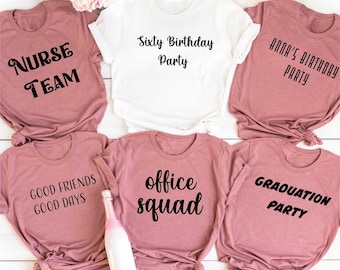 Custom Shirt, Custom Text Shirt, Custom T-shirt, Personalized T-Shirt, Personalized Shirt, Custom Unisex Shirts, Custom Logo T-Shirts