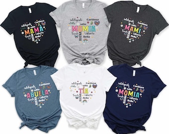 Spanish Mama Shirt, Mother's Day Shirt, Mom Life Shirt, Mama Heart Sweatshirt, Floral Madre Shirt, Best Mom Ever Shirt, Mamá Amor Shirt