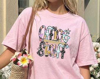 Office Staff Comfort Colors® T-Shirt, School Secretary Team Shirt, Back to School Top, Office Crew Sweater, Admin Staff Gifts Tee
