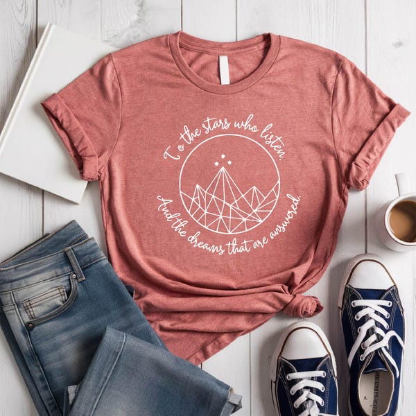 Acotar Velaris Tshirt, Night Court symbol, Gift,Sarah J Maas A Court of Thorns and Roses Court of Dreams shirt. Gift for the Rhysand fangirl