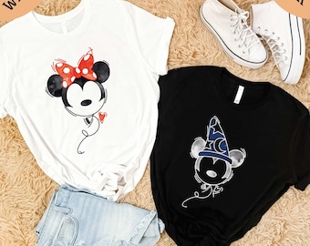 Disney Mickey and Minnie Balloons Shirt, Mickey and Minnie Shirt, Balloons Sweatshirt, Mickey Minnie Shirt, Disney Shirts, Disney Sweatshirt