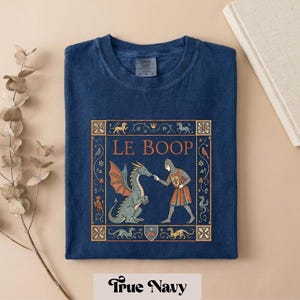Comfort Colors® Dragon Boop T-Shirt, Book Dragon Readers Society Shirt, Dragon Book Tee, Mythical Creatures Book Top. Bookish Reading Top