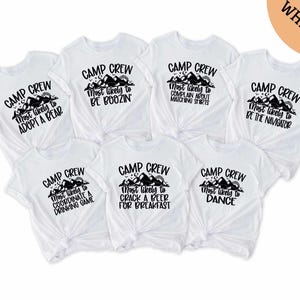 Camp Crew Most Likely to Shirt, Camp Shirt, Camp Gifts, Camping Family Tee, Camping  Tee, Adventure Sweater, Matching Camping T-Shirt