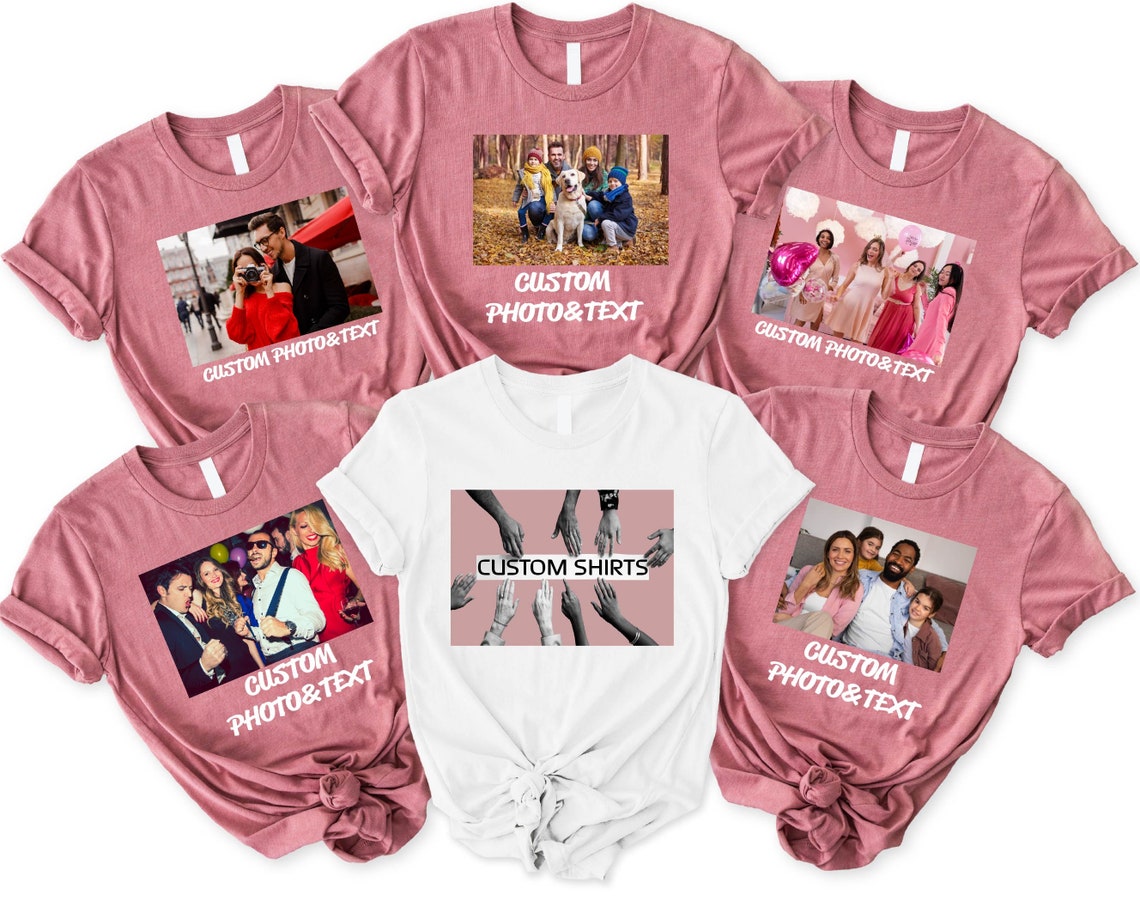 Custom Text and Photo Shirt, Custom Photo Shirt, Custom Text Shirt ...