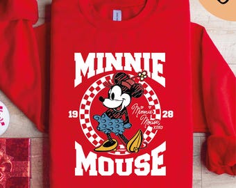 Disney Mouse Sweatshirt, Minnie Mouse Shirt, Disney Vacation Shirt, Disneyland Minnie Sweatshirt, Magic Kingdom Shirt, Classic Minnie Shirt