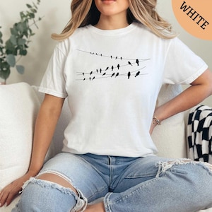 Birds Shirt, Nature Lover Gift Shirt, Gift for Him Her, Insects Plants Gardening Birds, Comfort Colors Shirt, Animal Lover Shirt, Birds Tee