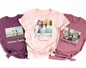 Custom Photo shirt, Custom Shirt, Custom Picture Tshirt, Birthday photo Shirt, Holiday Gift, Family Picture Tee