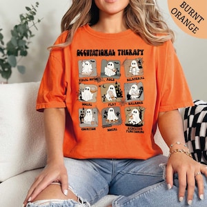 Occupational Therapy Halloween Shirt, Halloween OT Shirt, Ghost Shirt, OT Shirt, Occupational Therapist Shirt, Comfort Colors Halloween Tee