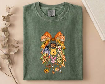 Comfort Colors® Classic Bear Friends T-Shirt, Holiday Character Sweatshirt, Festive Shirt, Cute Tee, Christmas Top, Friendship Gift