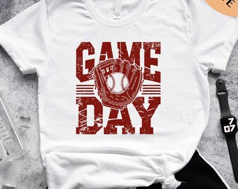 Game Day Baseball T-Shirt, Gameday Doodle Baseball Shirt, Women's Baseball Tee, Sports Mom Top, Game Day Tee, Gift for Her, Sport Mom Shirt