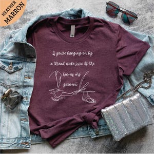If Youre Hanging On By A Thread Hem of His Garment Shirt, Bible Verse Tee, Faith Shirt, Religious Women, Jesus Apparel, Inspirational Shirt