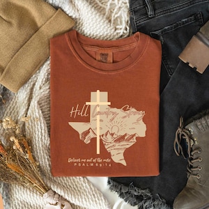 Texas Hill Country Strong Shirt, Camp Mystic Flood Shirt, Pray for Texas Tee, Flood Victim T-Shirt Fundraiser, Religious Graphic Shirt