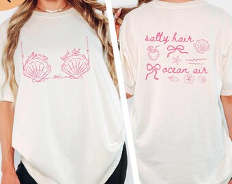 Salty Moms Beach Club Comfort Colors T-Shirt, Summer Mom Shirt, Beach Vacation Gifts, Coastal Mom Aesthetic Tees, Girls Just Wanna Have Sun