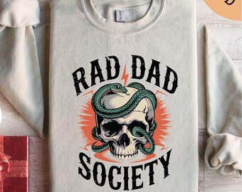 Rad Dad Society Sweatshirt, Dad Life T-Shirt, Fathers Day Shirt, Dad of Girls, Papa Of Boys, Gift For Husband, Daddy Tee, Cool Dad Club Tee