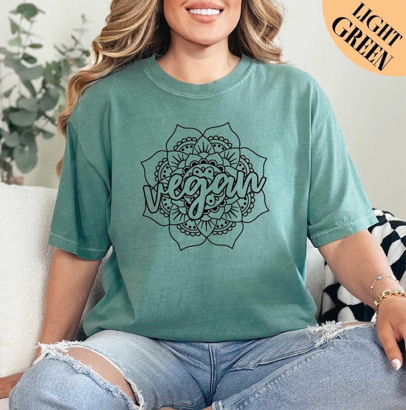 Vegan Shirt, 100% Vegan Shirt, Vegetarian Shirt, Gift For Vegan, Herbivore Shirt, Gift For Vegetarian, Comfort Colors Tee, Vegan Diet Shirt image 1